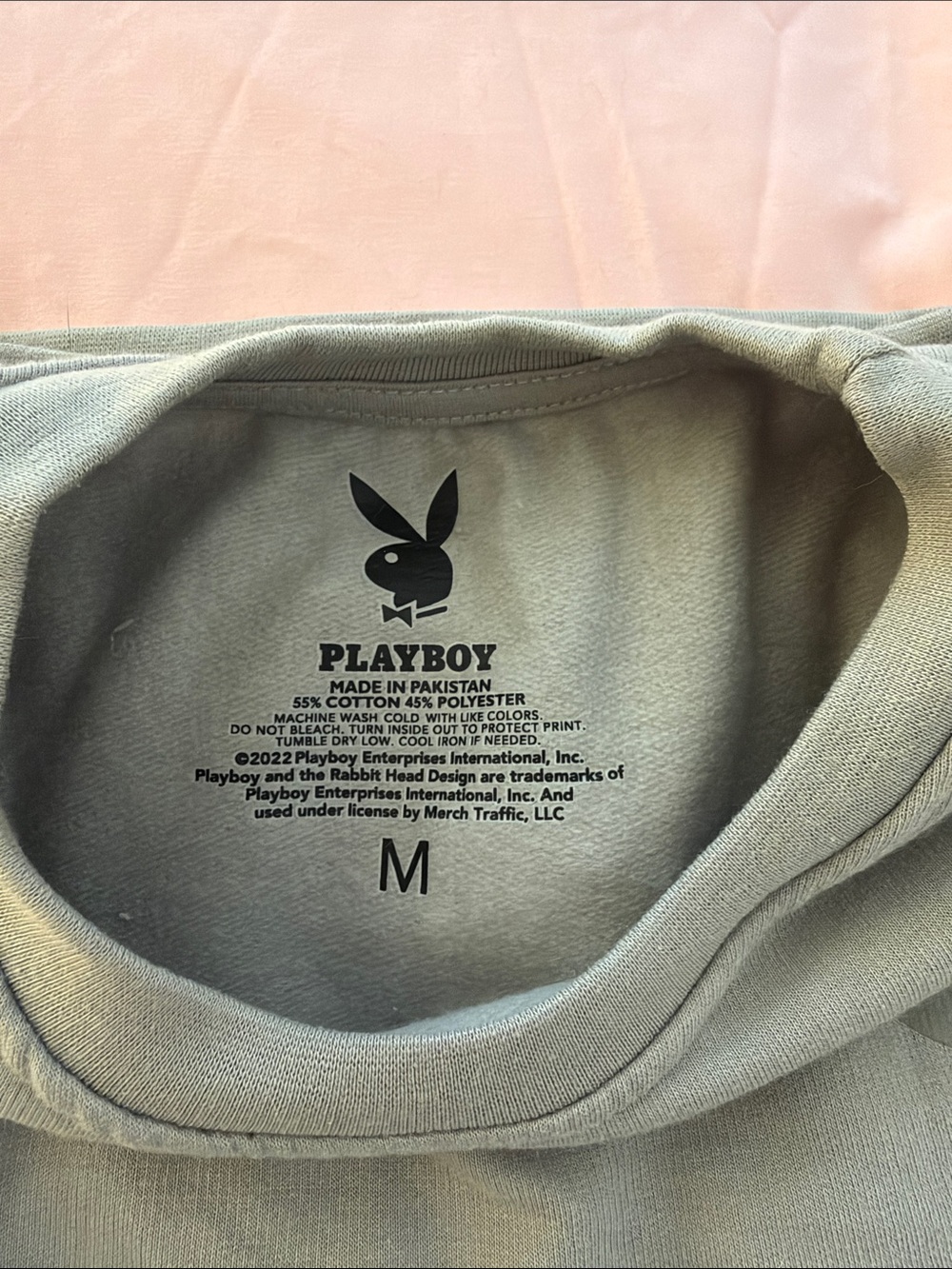 PLAYBOY Womens Gray Crewneck Pullover - Picture 4 of 4